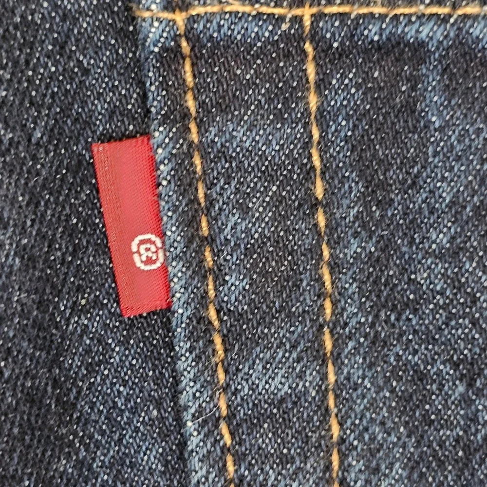 Levis 505 Regular Fit Dark Wash Indigo Straight Leg Denim Jeans 38x32 00505-0216